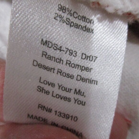 Show Me Your Mumu "Ranch Romper" Desert Rose Denim - Picture 4 of 4